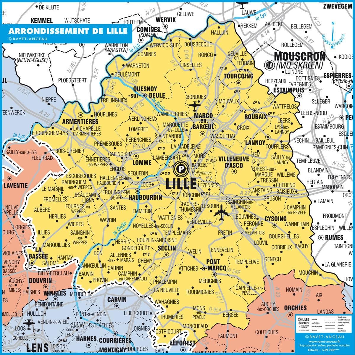 Lille Eyalet haritası