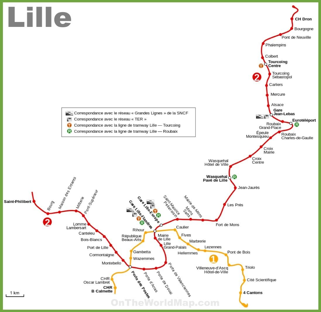 Lille metro map pdf