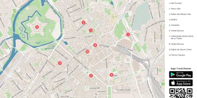 Lille turistik haritası