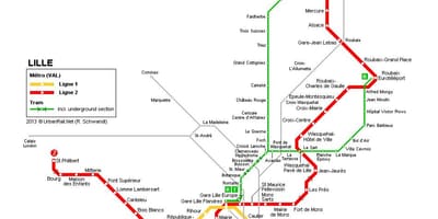 Lille tren haritası